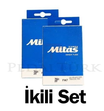 Mitas Yol İç Lastik 700x23 23/28 47mm İkili Set