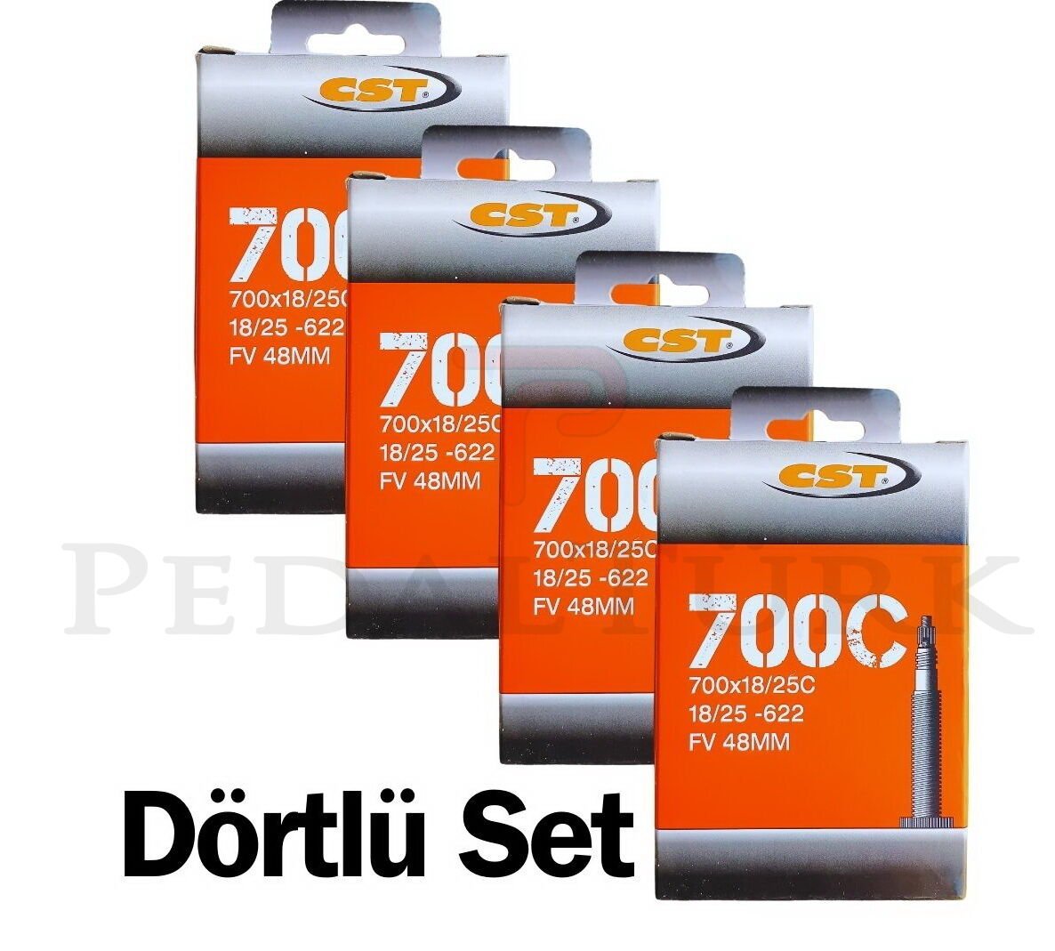 CST Yol İç Lastik 700x23 18-25 47mm Dörtlü Set